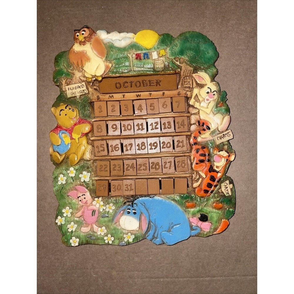 Vintage Winnie The Pooh Perpetual Calendar